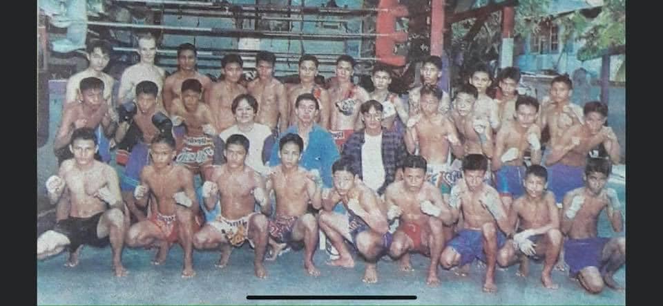 Darren Reece at Sangmorakot gym in the early days of Australian Muay Thai