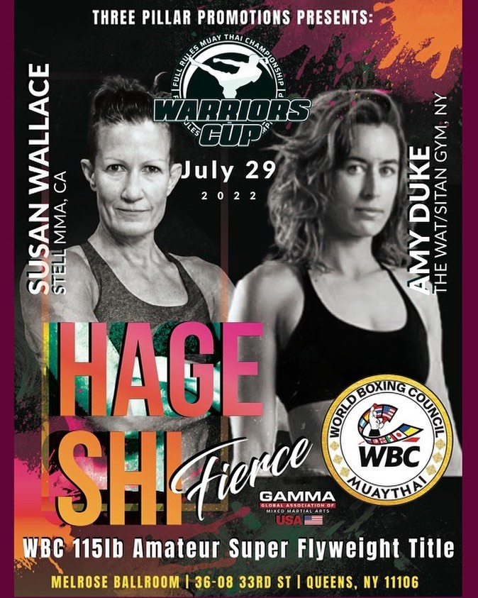 Amy Duke versus Susan Wallace in Muay Thai bout