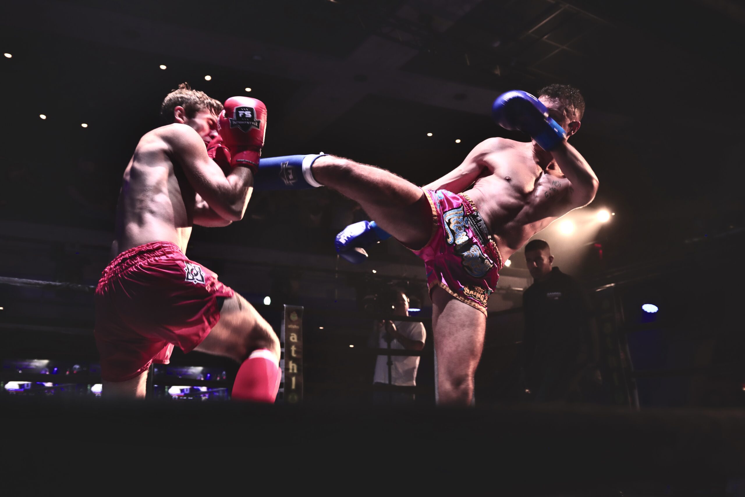 A fighter kicks at Warrior's Cup